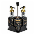 Set Dispensador de Aceite y Vinagre con Condimenteros Especieros 4 Piezas