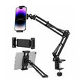 Soporte Brazo Articulado Ajustable para Celular y Tablet con Abrazadera