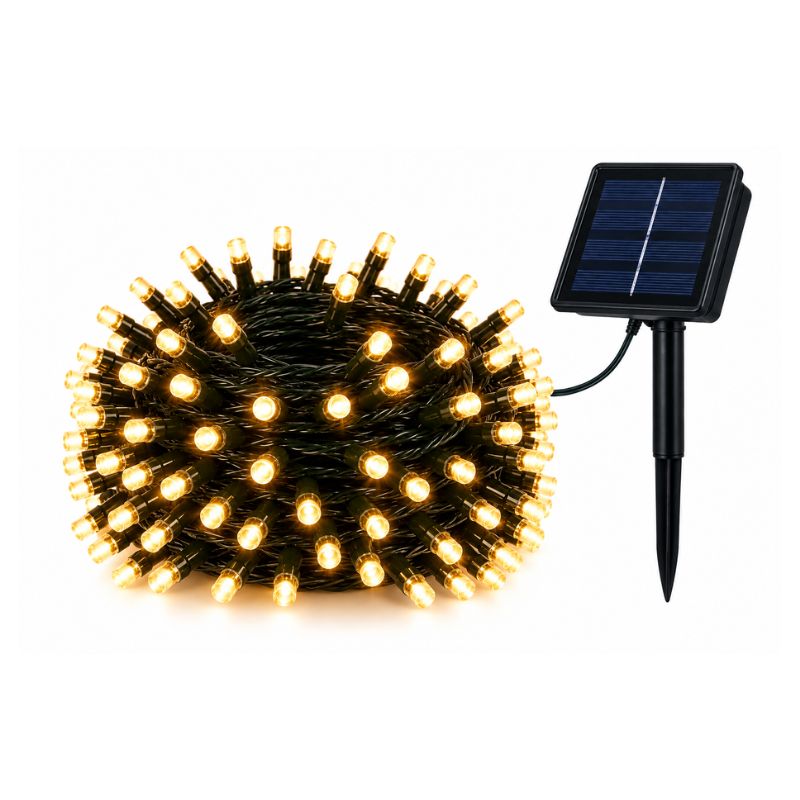 Guirnalda Solar Navideña 300 LED 30 Metros Colores