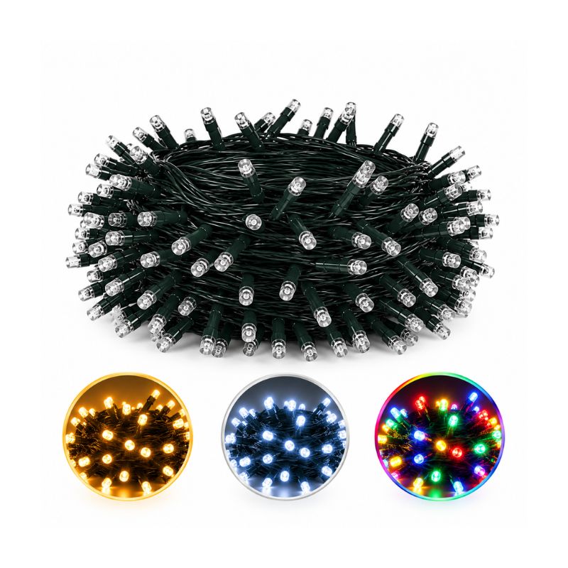 Luces Navideñas Guirnalda 200 LED 20 Metros 220V Colores