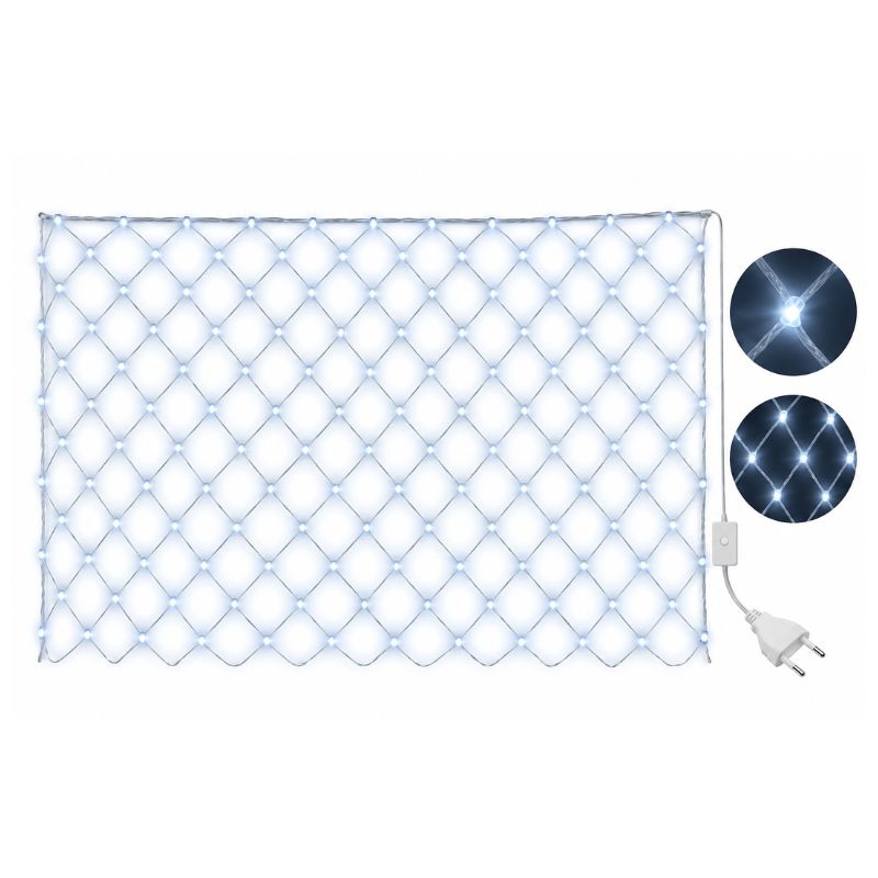 Malla de Luces LED Navideñas 3x2 Metros 220V Colores