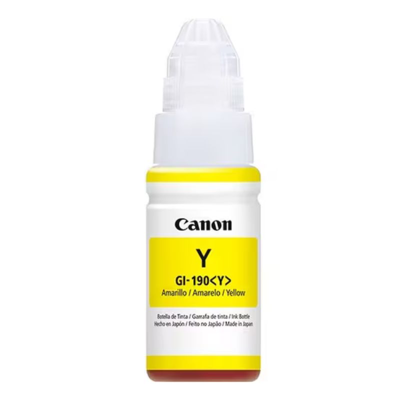 Canon Tinta Gi-190 Bk Botella De Tinta Negra Con 135ml Tinta Negro