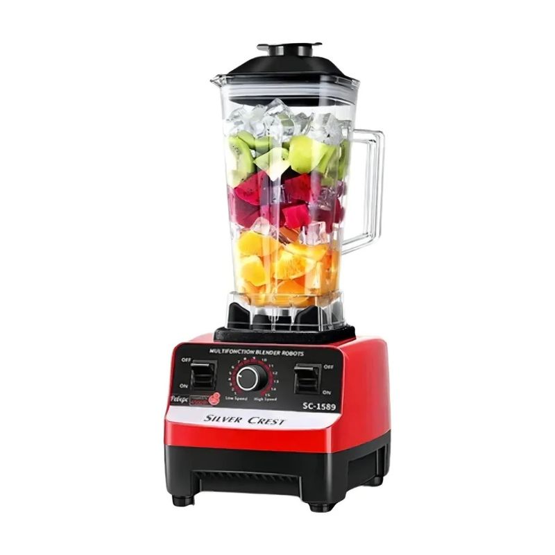 Licuadora Industrial Silver Crest SC-1589 2 Litros 4500W Profesional Con 3 Accesorios