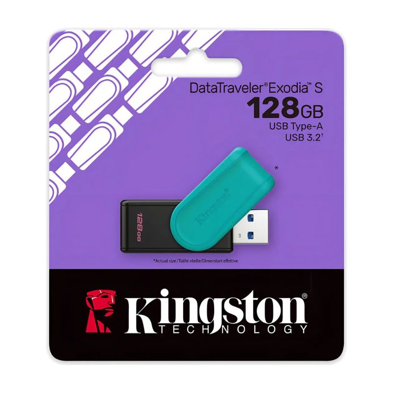 Kingston Usb Datatraveler Exodia S 128 Gb Usb-a 3.2 Gen 1