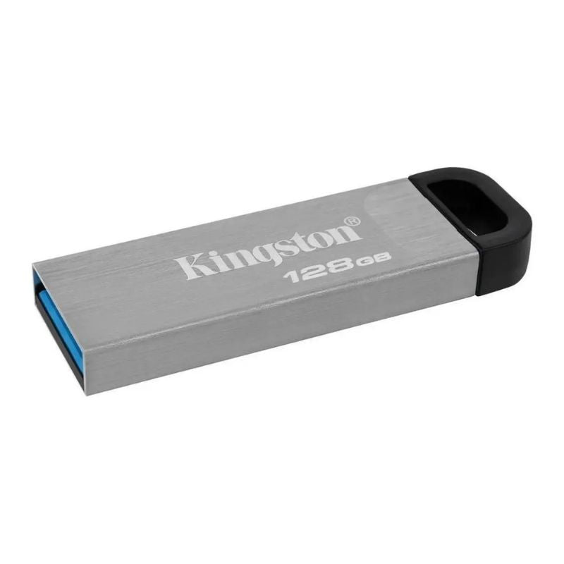 Pendrive Kingston Data Traveler Kyson 128gb Usb 3.2 Metálico Color Plateado
