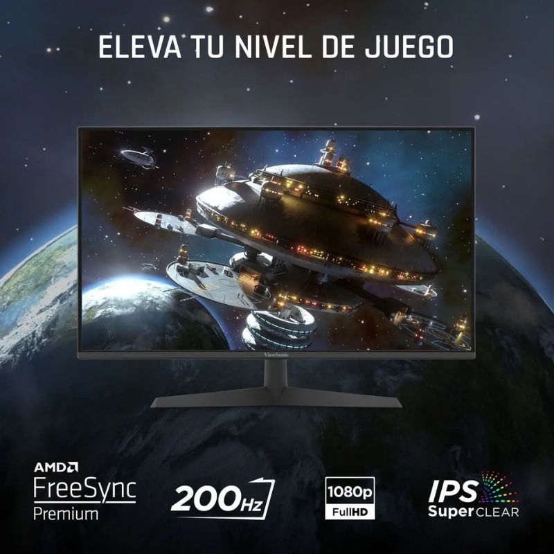 Monitor Gamer Viewsonic 24 Vx2429 Fhd 200hz Color Negro