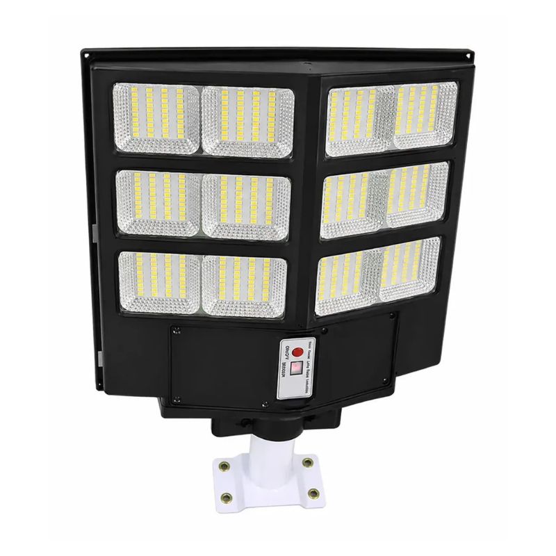 Luminaria Solar Foco Led Solar 300w Exterior Poste Muro Control Remoto Ip65 Luz Fria