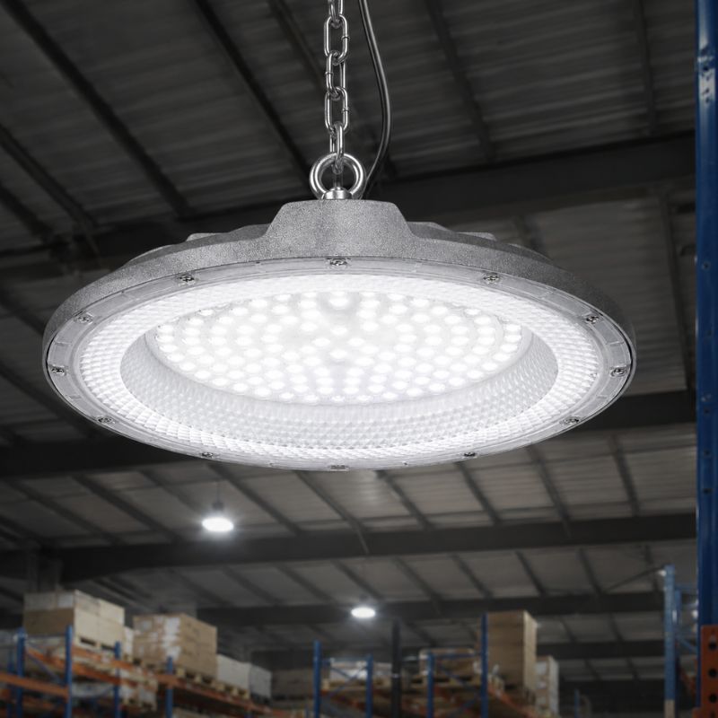 Foco Campana Led Industrial Ufo 100w Luz Fría 5700k Alta Potencia 220v