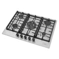 Encimera a Gas 5 Quemadores Empotrable Acero Inoxidable 90x50x5 cm