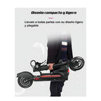 Scooter Eléctrico Todo Terreno 500W Plegable Asiento 45 Km/h Autonomía 40 Km