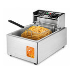 Freidora Eléctrica RAF R.5220 2500W Acero Inoxidable Gran Capacidad con Control de Temperatura