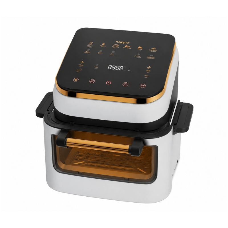 Freidora de Aire Digital Nappo 12 Litros con Visor | Panel Táctil | Gran Capacidad