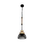 Lámpara Colgante Vintage E27 Estilo Industrial Metal y Madera | 1 Año de Garantía