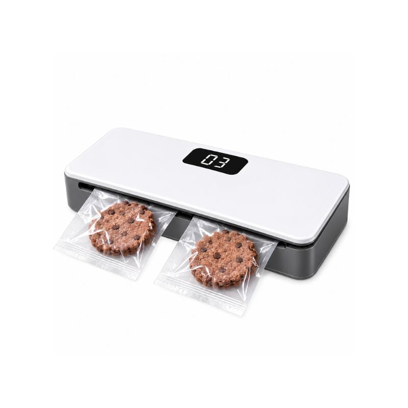 Mini Selladora Eléctrica de Bolsas para Alimentos con Pantalla Digital