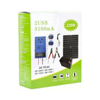 Kit Generador Solar Portátil 220W | Panel Solar 20W | Batería Recargable | Inversor 220V