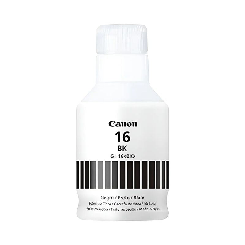 Botella de recarga de tinta Canon GI-16BK - Negro - Inyección de tinta 170 ML