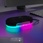 Parlante inalámbrico portátil con luces LED y base magnética Pearl Xtech