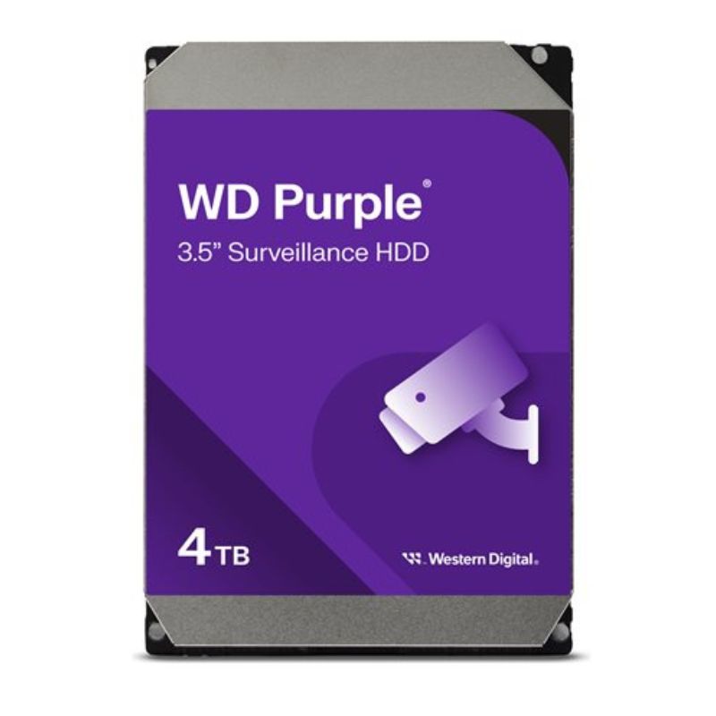 Disco Western Digital Purple Videovigilancia Sata 4 tb 3.5 Color Púrpura