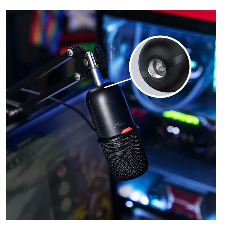 Micrófono Hyperx Solocast Condensador Usb Para Pc, Mac Y Ps4 Color Negro