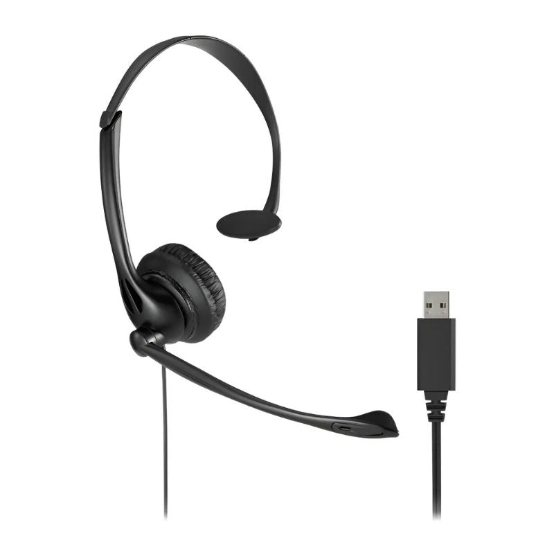 Audífonos Mono Con Micrófono Usb K80100ww Color Negro Kensington