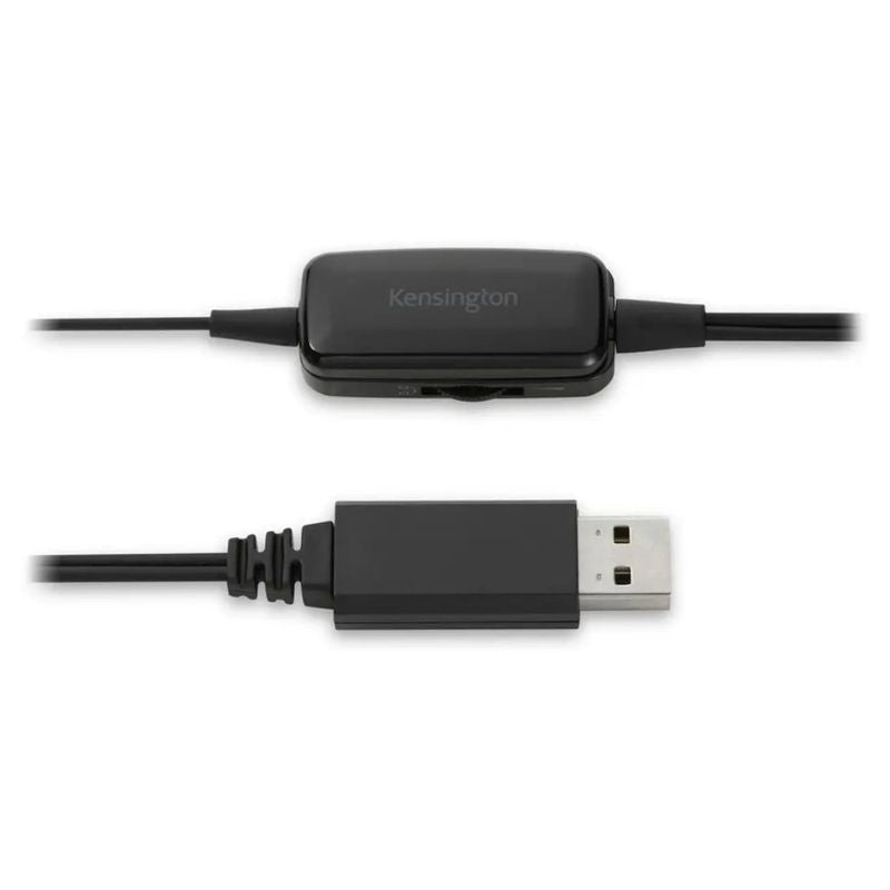 Audífonos Mono Con Micrófono Usb K80100ww Color Negro Kensington