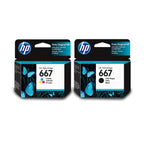 Pack Tintas Hp 667 Negra + 667 Tricolor