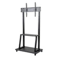 Soporte Tv Rack Movil Con Ruedas 32 A 70 Base Pedestal Stand Color Negro