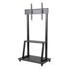 Soporte Tv Rack Movil Con Ruedas 32 A 70 Base Pedestal Stand Color Negro