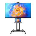 Soporte Tv Con Ruedas Portátil Ajustable De Piso 35 A 75