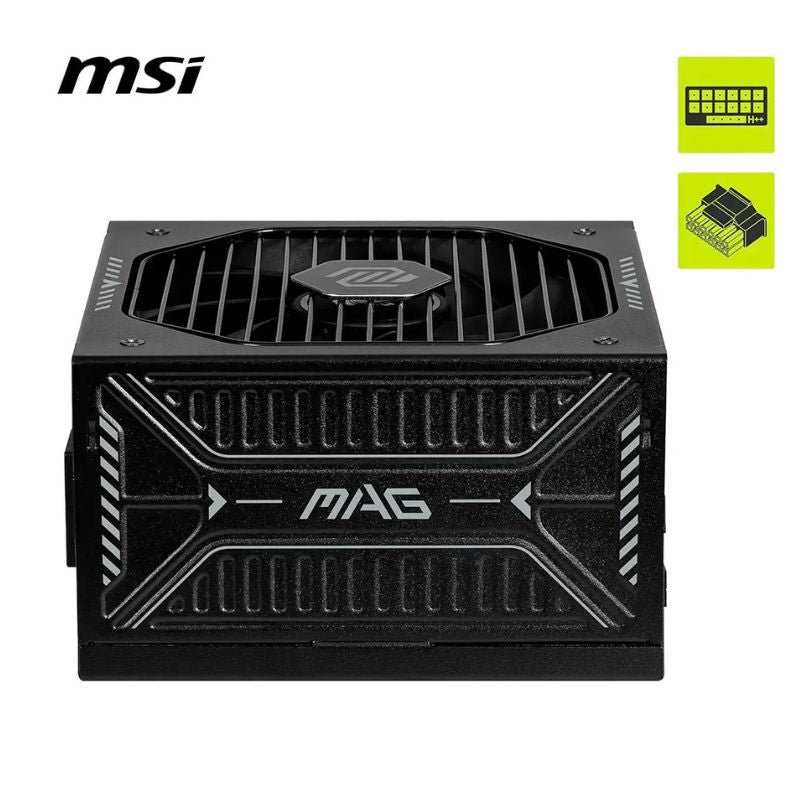 Fuente De Poder Msi Mag A1000gls Pcie5 1000w 80+ Gold Negro