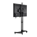Soporte Tv Con Ruedas Portátil Ajustable De Piso 35 A 75