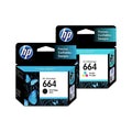 Pack Cartucho De Tinta Hp 664 Color Negro Y Tri-color De 2 Ml 2 Unidades