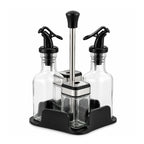 Set Dispensador de Aceite y Vinagre con Condimenteros Especieros 4 Piezas