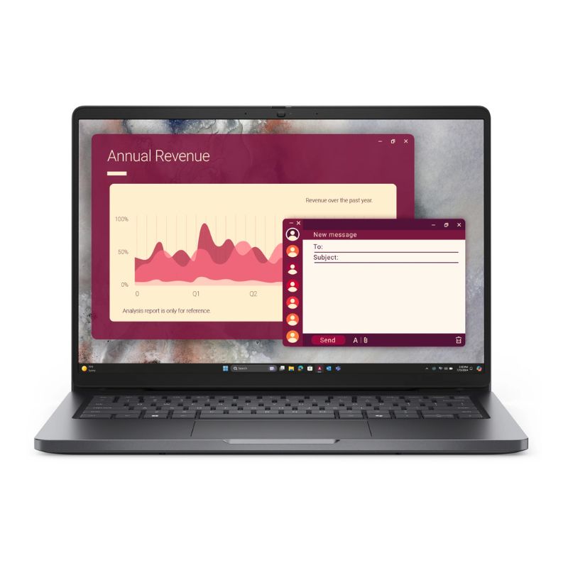 Notebook Dell Pro 14 PC14250 Intel Core Ultra 5 225U RAM16GB SSD512GB 14" W11P