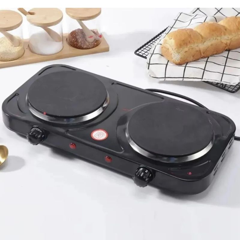 Anafe Eléctrico Doble 2000w Portátil Cocina Eléctrica