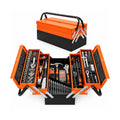 Caja de Herramientas Metálica Plegable 5 Niveles Set 85 Piezas