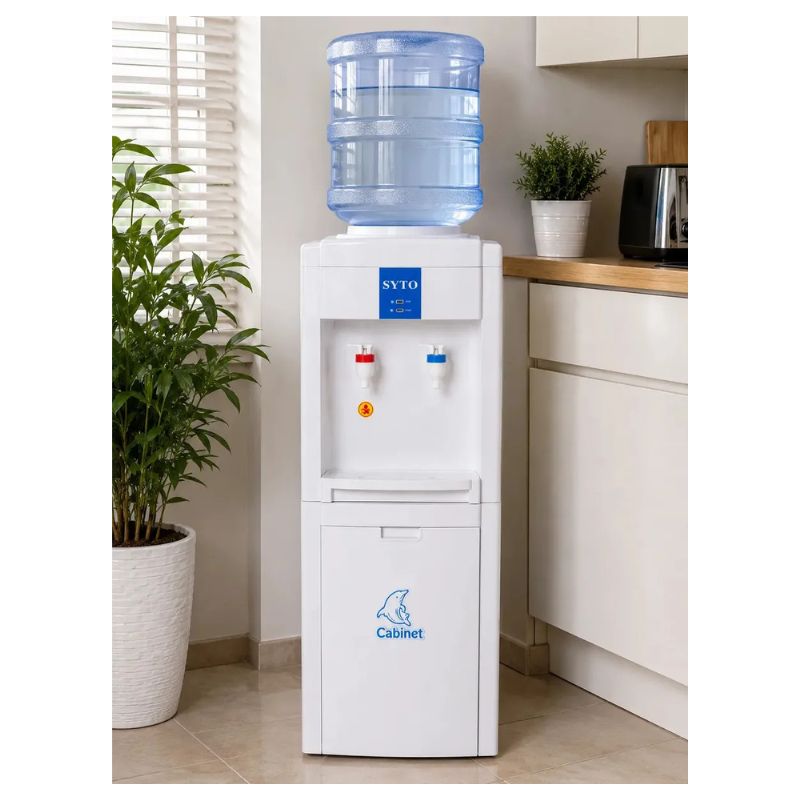 Dispensador De Agua Fría Y Caliente Eléctrico Con Gabinete Inferior