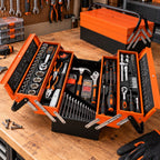 Caja de Herramientas Metálica Plegable 5 Niveles Set 85 Piezas