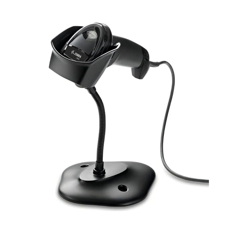 Lector De Codigos Qr Y De Barras Zebra Ds2208 Usb Cableado Con Stand