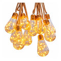 Guirnalda Solar 5 Metros 10 Ampolletas LED Vintage Luz Cálida