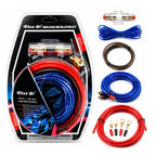 Kit de Cables Para Amplificador 1500 Watts Subwoofer RCA Rojo/Azul