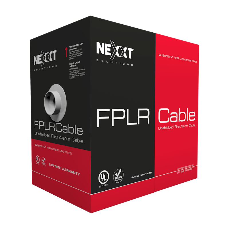 Cable FPLR Sistema de alarma 18AWG no blindado 305 mts