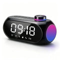 Reloj Despertador Digital LED Parlante Bluetooth 5.3 Radio FM Luz RGB