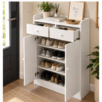 Zapatero Mueble Organizador 12 A 13 Pares 2 Puertas 2 Cajones