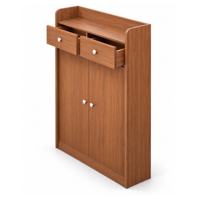 Zapatero Mueble Organizador 12 A 13 Pares 2 Puertas 2 Cajones