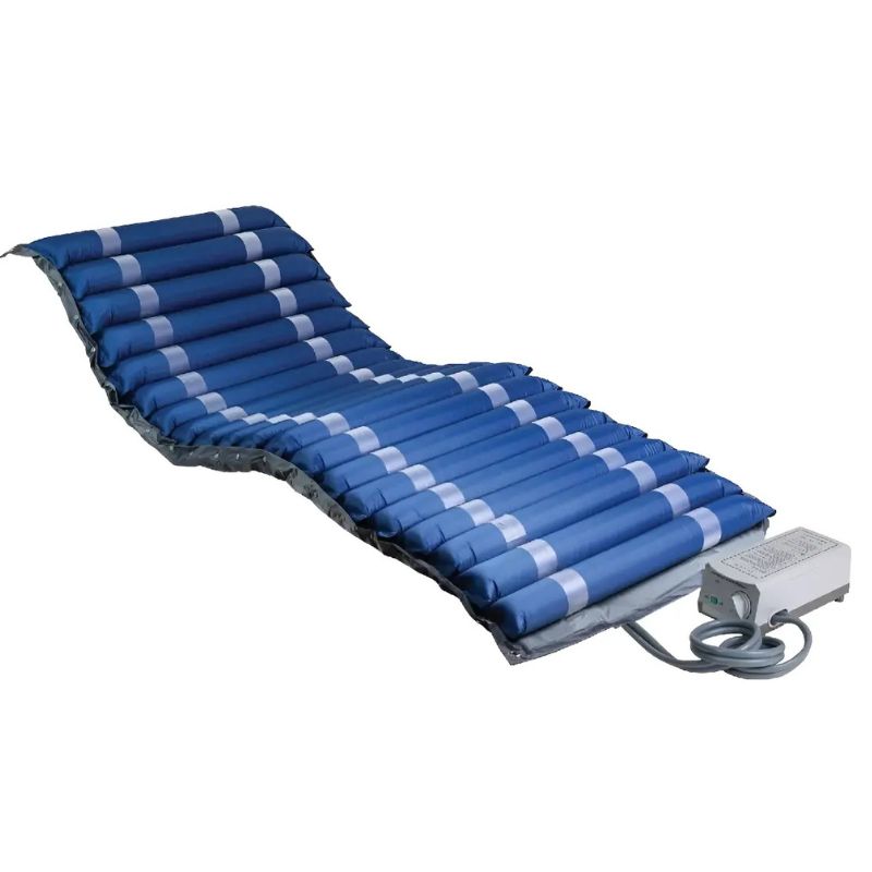 Colchón Antiescaras Inflable Tubular 21 Celdas 150 Kg Con Bomba