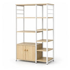 Mueble Organizador Cocina 4 Niveles 80x30x128 Cm Metal Y Madera