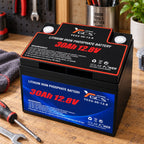Batería De Litio LiFePO4 30Ah 12.8V Para Sistema Solar Y Respaldo