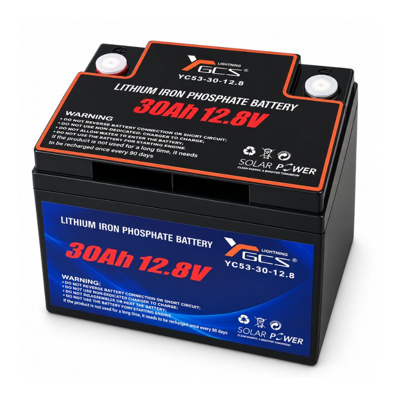 Batería De Litio LiFePO4 30Ah 12.8V Para Sistema Solar Y Respaldo
