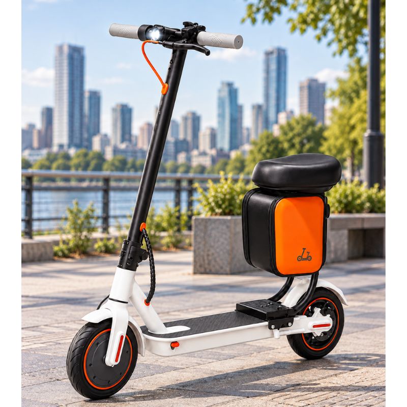Scooter Eléctrico 350W 36V 7.8Ah Con Asiento Bluetooth 30 Km/h